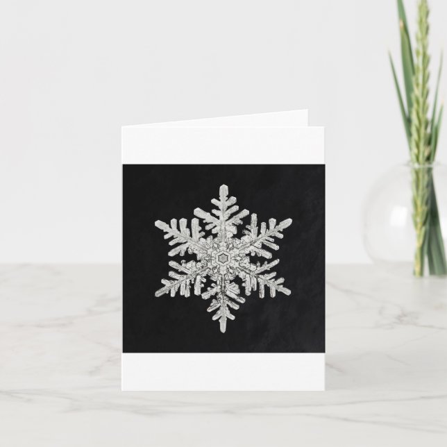 Snöflinga 3 julkort helgkort (Framsida)