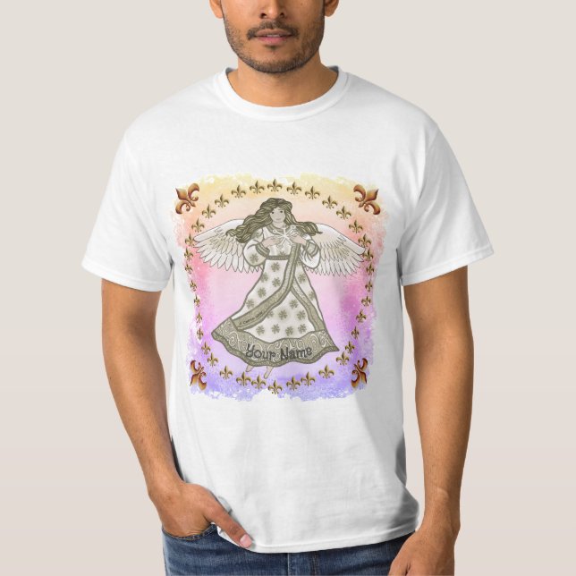 Snöflinga ängel  t shirt (Framsida)