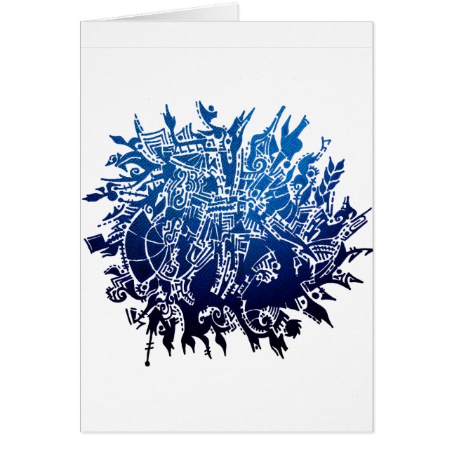 Snöflinga B3 Hälsningskort (Framsidan)