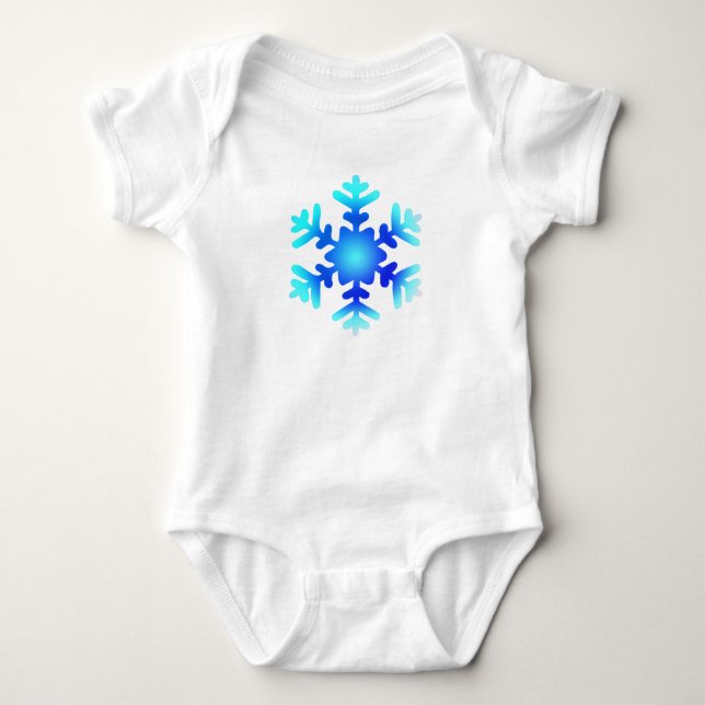 Snöflinga Baby Tröja Kroppsoverall (Framsida)