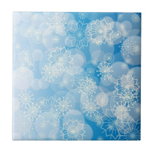 Snöflinga bakgrund kakelplatta