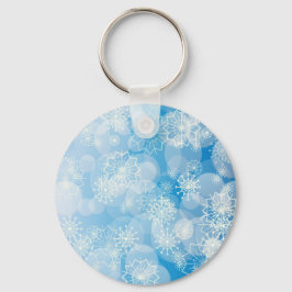 Snöflinga bakgrund nyckelring