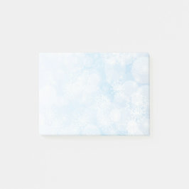 Snöflinga bakgrund post-it block