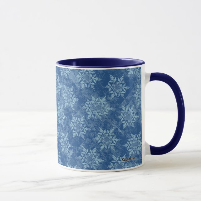 Snöflinga Blå Mugg (Höger)