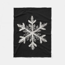 Snöflinga fleecefilt