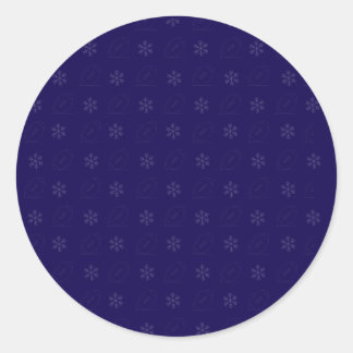Snöflinga Fotbollsdekal Runt Klistermärke