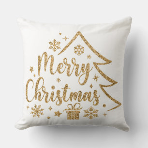 Snöflinga God Jul Kastkudde Kudde