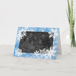 Snöflinga gratulationskort helgkort