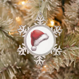 Snöflinga inramad prydnad pewter julgransprydnad