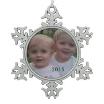 Snöflinga Jul Foto Ornament