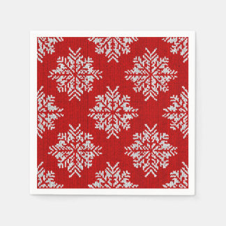 Snöflinga jul pappersservett