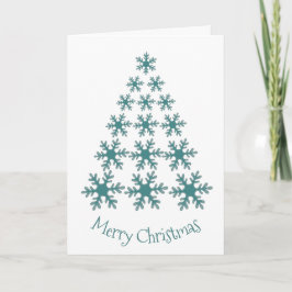 Snöflinga Julgran God Jul Helgkort