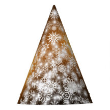 Snöflinga Julgran med Golden Background