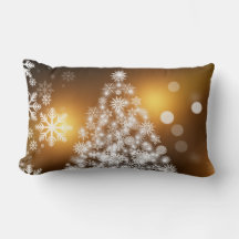 Snöflinga Julgran med Golden Background