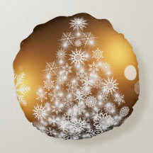 Snöflinga Julgran med Golden Background