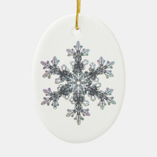 Snöflinga Julgransprydnad Keramik