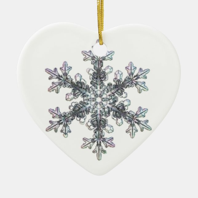Snöflinga Julgransprydnad Keramik (Framsidan)