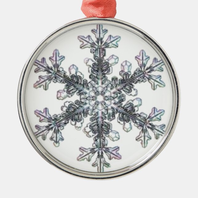 Snöflinga Julgransprydnad Metall (Framsidan)