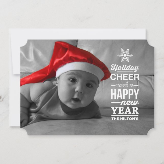 snöflinga julkort (Framsida)