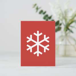 Snöflinga julkort vykort