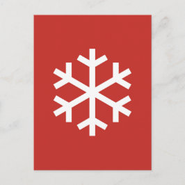 Snöflinga julkort vykort