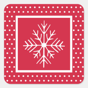 Snöflinga klistermärken