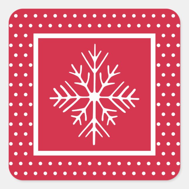 Snöflinga klistermärken (Framsida)