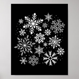Snöflinga Kostym Vinter Jul Matchande 1  Poster