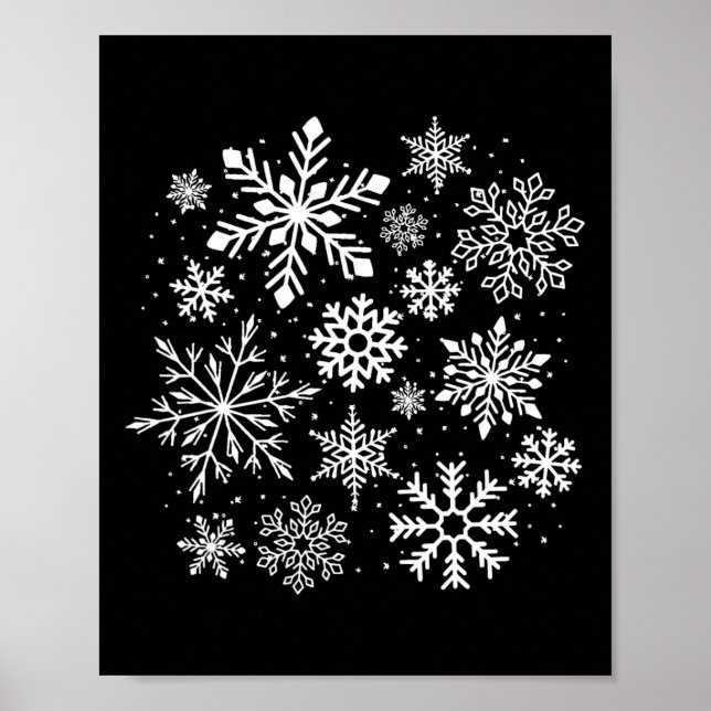 Snöflinga Kostym Vinter Jul Matchande 1  Poster (Framsidan)