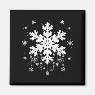 Snöflinga Lärar Kostym Matchande Familj Vinter Jul Magnet