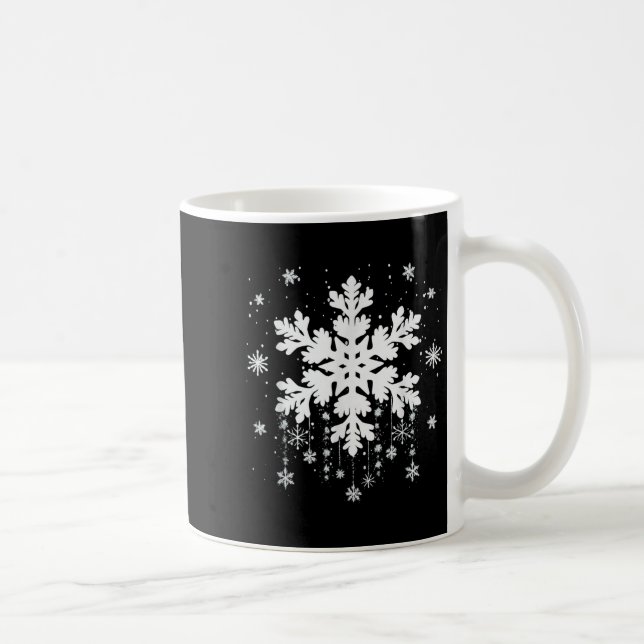 Snöflinga Lärarkostym Matchande Familj Vinter C Kaffemugg (Höger)