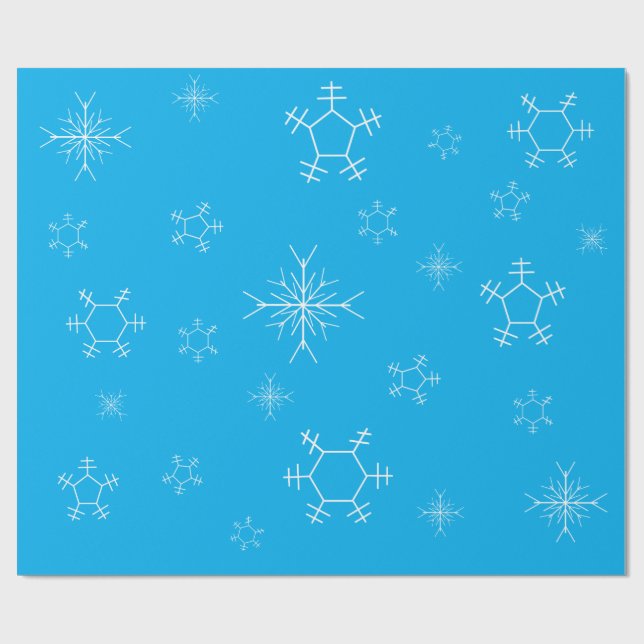 Snöflinga presentpapper (Platt)