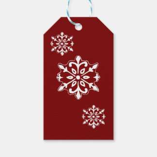 Snöflinga presenttagg presentetikett