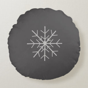 Snöflinga Rund Kudde