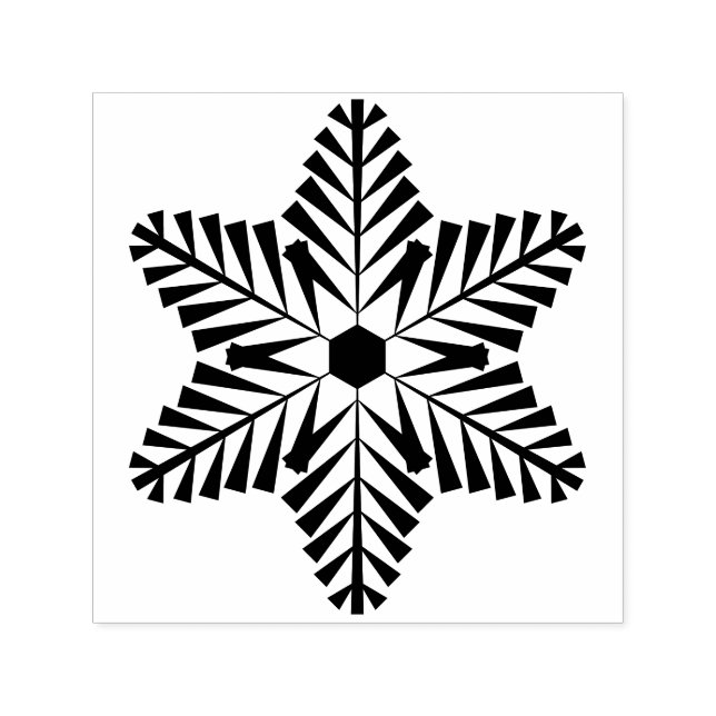 Snöflinga Självbläckande Stämpel (Design)