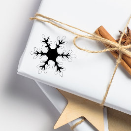 Snöflinga Snö Jul Högtid Stämpel