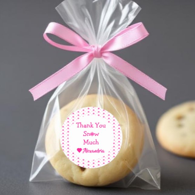 Snöflinga Tack Runt Klistermärke (Skapare uppladdad)