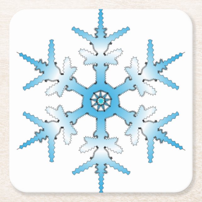 SNÖFLINGA UNDERLÄGG PAPPER KVADRAT (Framsidan)