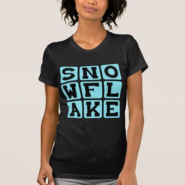 Snöflinga, unik snö tröja (Framsida)