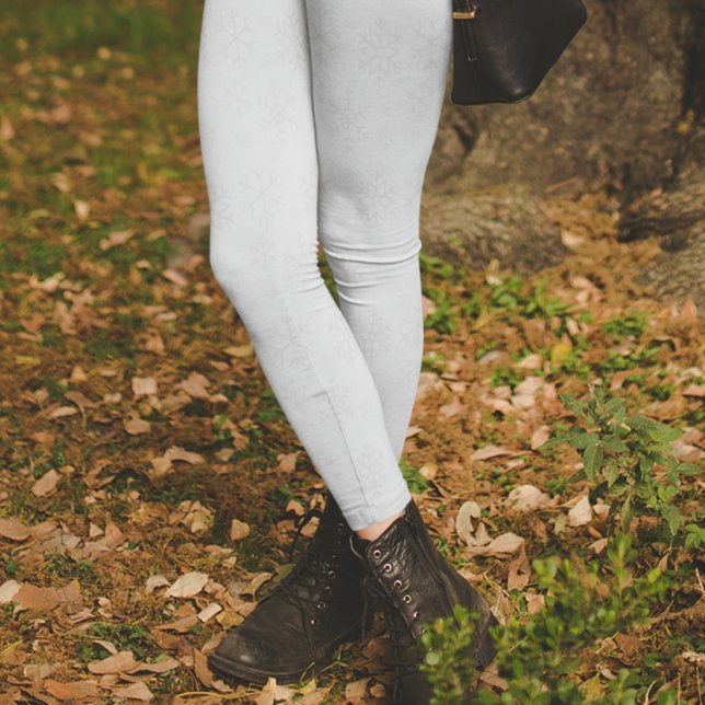 Snöflinga Vinter Julmönster Leggings (Skapare uppladdad)