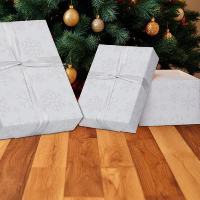 Snöflinga Vinter Julmönster Presentpapper (Skapare uppladdad)