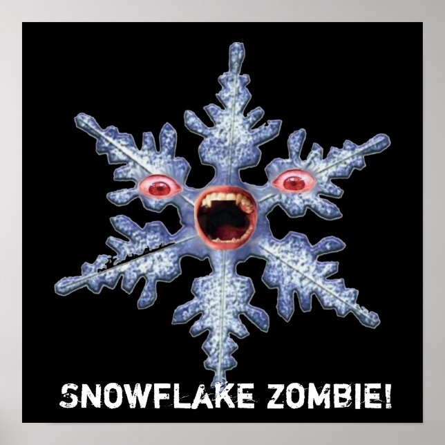 Snöflinga Zombie! Affisch (Framsidan)