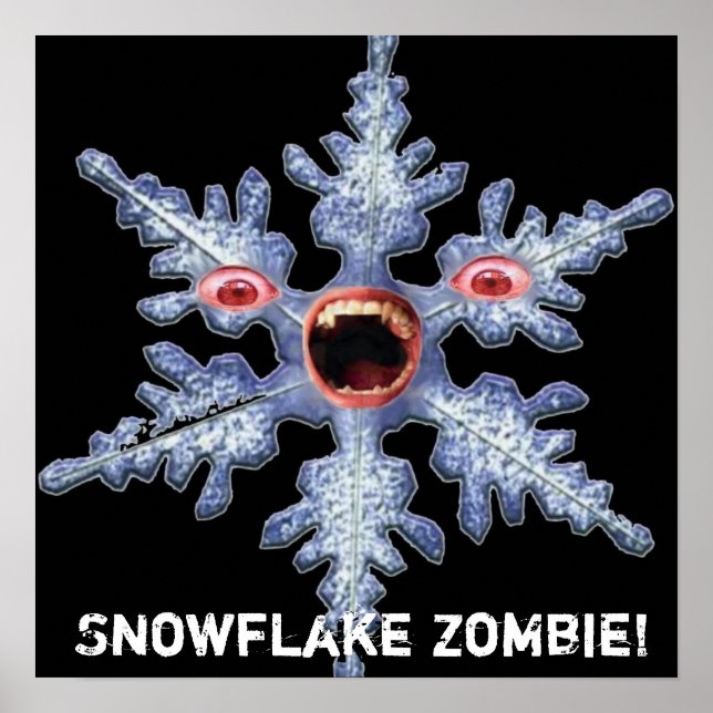 Snöflinga Zombie! Affisch (Framsidan)