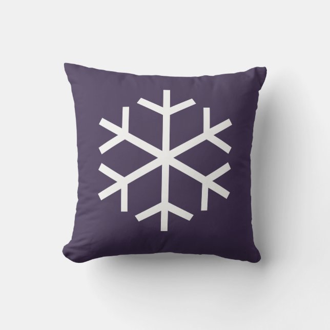Snöflingadekorativ kudde (Framsida)