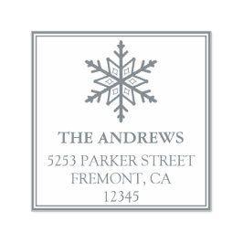 Snöflingans Helgdag Returadress Självfärgande Stämpel