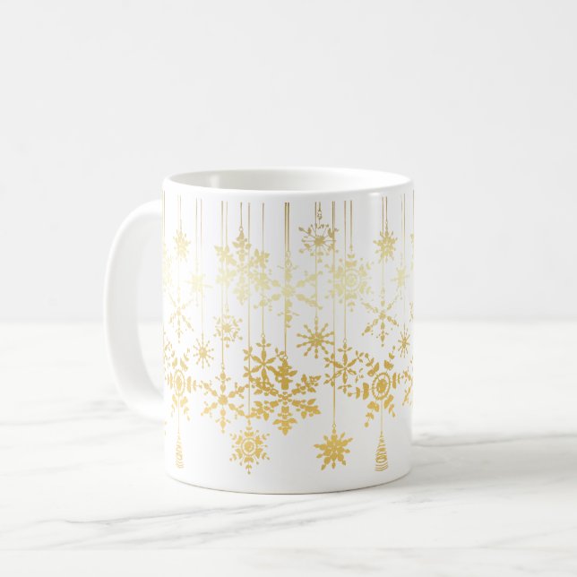 Snöflingaornamenten Kaffemugg (Framsida vänster)