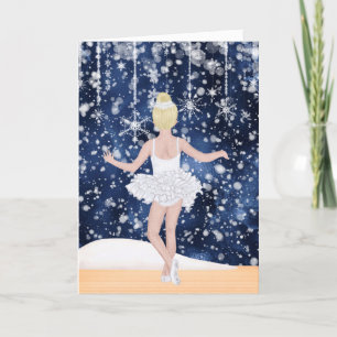Snöflingarnas vals Nutcracker Balett Födelsedag Helgkort