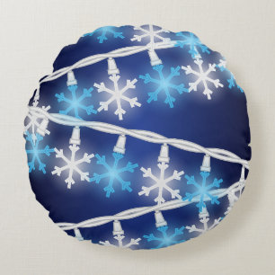 Snöflingeljus Rund Kudde