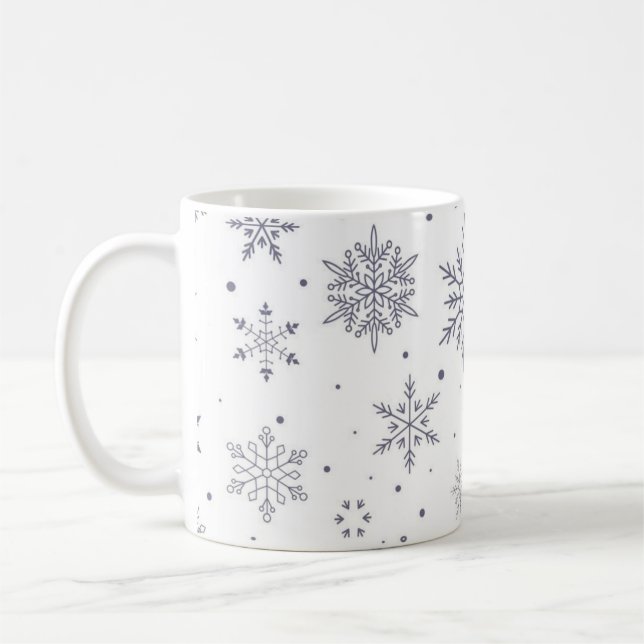 Snöflingemönster Kaffemugg (Vänster)