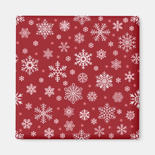 Snöflingemönster Magnet (Framsidan)